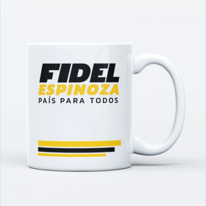 Taza cerámica blanca